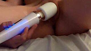 i masturbate with wand and cum multiple times in 4k close up