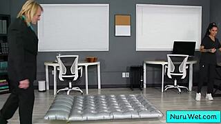 Conversational-Emoji Ebony Masseuse Nina White’s Big Boobs Shine in Wet Nuru with Evan Stone 🔥