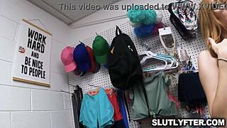 Slutlyfter Com - Amber Stark Caught Stealing Panties, Gets Sexual Punishment by Officer Rusty Nails