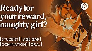 Naughty Student Distracts Professor, Dom Teacher Makes You Cum On Hard Cock