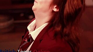 naughty college chick gives messy deepthroat at party