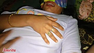 Indian Desi step sister dominates in steamy bedroom massage scene