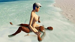 teen white girl busted getting pounded by black guy on nudist beach