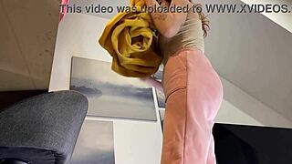 Redhead college girl tries fashion haul, ends up in porn casting
