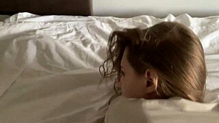 californiababe licks feet and gets fucked in doggy style with shaved pussy