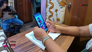 indian student, you fucked that milf teacher on the desk, didn't you? horny teacher facefucked