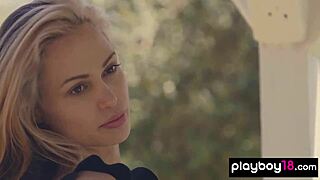 Miss Zita Strips and Poses Naked on Porch