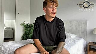 Nick jowel's primera vez haciendo cámara escondida en la cama con latina doggystyle y cum in mouth