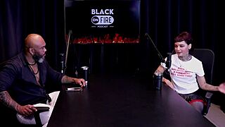 Specific Vampire Fan Annie Clementine Records with Couples, Faces Soft Performance in Sheer Red