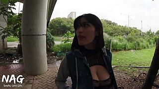 Recruiting a random guy from nearby metro for wild fun