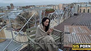 sis greedily sucks stepbrother's dick then fucks