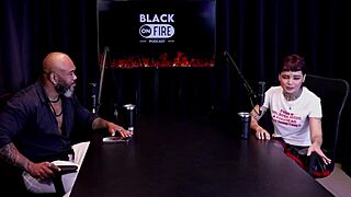 Specific Vampire Fan Annie Clementine Records with Couples, Faces Soft Performance in Sheer Red