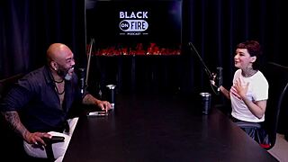 Specific Vampire Fan Annie Clementine Records with Couples, Faces Soft Performance in Sheer Red