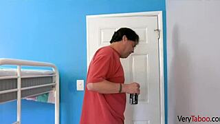 Stepdaddy Tricks Teen into Wild Blowjob and Hard Fucking