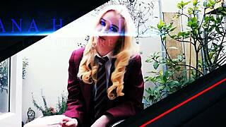 teen student in lingerie begs you to cum for her