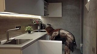 Boss's daughter moans deeply while giving intense deepthroat blowjob to cum