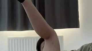 Step Daughter Relaxes While Step Dad Is Next Door