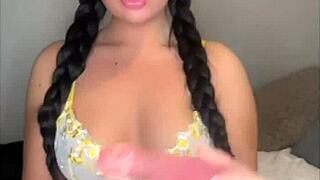 horny british student gives blowjob in college