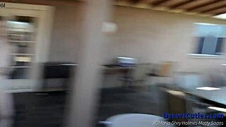 Shey Holmes and college girls strip for wild public cornhole fun