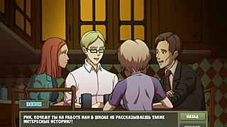 Blonde coed strips nude in Witch Hunter gameplay.