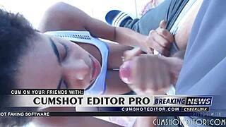 Man, this sexy university babe gets pounded doggy for free food! 🍔