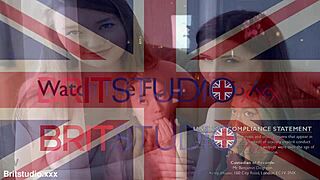 Two British Teens Teasing in College