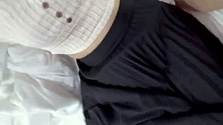 Office girl with wet pink slit, wow!