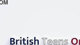 British Blonde Student Smoking in Uniform for Joi Wow!