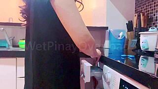 Pov Wetpinay in School Uniform Washes Up After Filming Outdoor