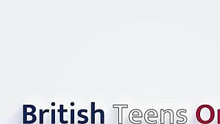 British student in lingerie sucks anonymous cock at milking table.