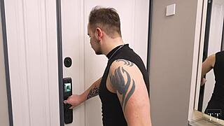 Skinny Teen with Small Tits Soaks in Rain, Warms Up on Neighbor’s Hard Dick