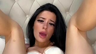 Young American college student's solo pleasure experience