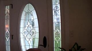 gorgeous innocent teen strips bare in parents' house for first casting