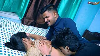 Me and my two friends banged this Desi virgin girl hard at home, full vid...