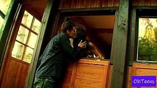 Kattie and Kristof share an unexpected moment in their dorm