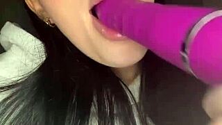 Horny british girl plays solo with toys in vivid pov webcam session