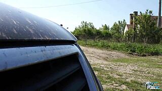 Shy Brunette Enjoys Wild Outdoor Fuck On Motorcycle