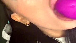 Horny british girl plays solo with toys in vivid pov webcam session