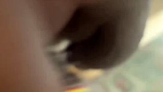 Sneak peek of BBC toy penetrating tight white pussy in dorm