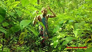 BBW Babe Fucks Outdoors Hard