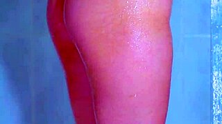 College Girls Shower Time Wet Pink Thong Reveal!