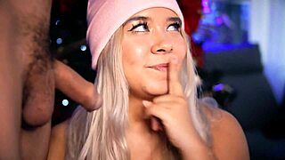 i can't believe how this cute blonde teases me with her skills on cam, getting that small cock so hard for her tight body