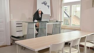 Naughty Nun Spanked In Quickie