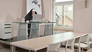 Naughty Nun Spanked In Quickie