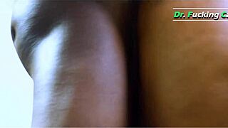 Ebony Patient Sucks Doctor’s Big Cock in Hospital Exam Room