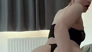 Horny British Girl Plays Solo with Toy on Webcam