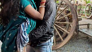 i invited bharti bhabhi to the party, and we ended up fucking in costumes, her big clit gaping after