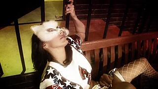 Pussy whore Lezley Zen takes monster cock in tight pantyhose