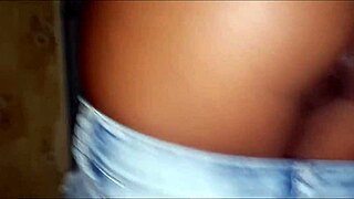 Stepdaughter Shows Her Ass in Shorts and Masturbates