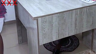 I seduced the big ass student in the office with my monster cock, watch it